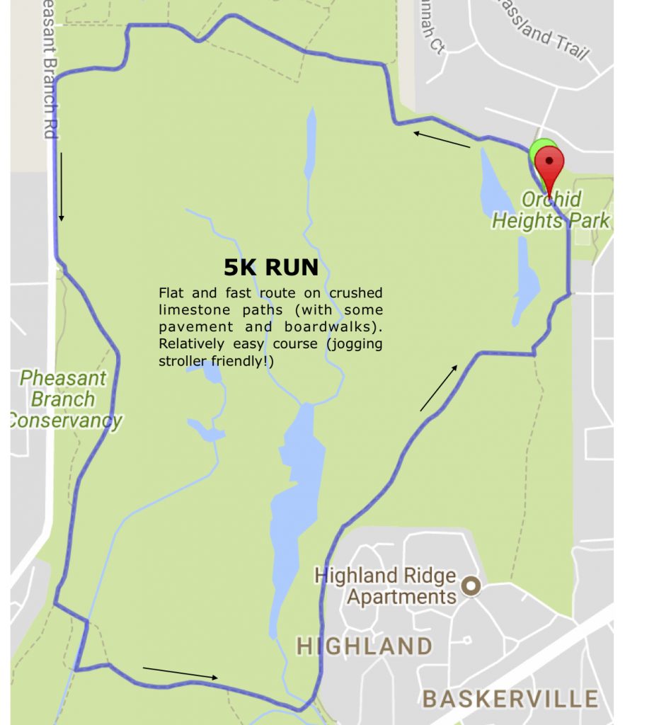 Event Routes Prairie Chase Run/Walk